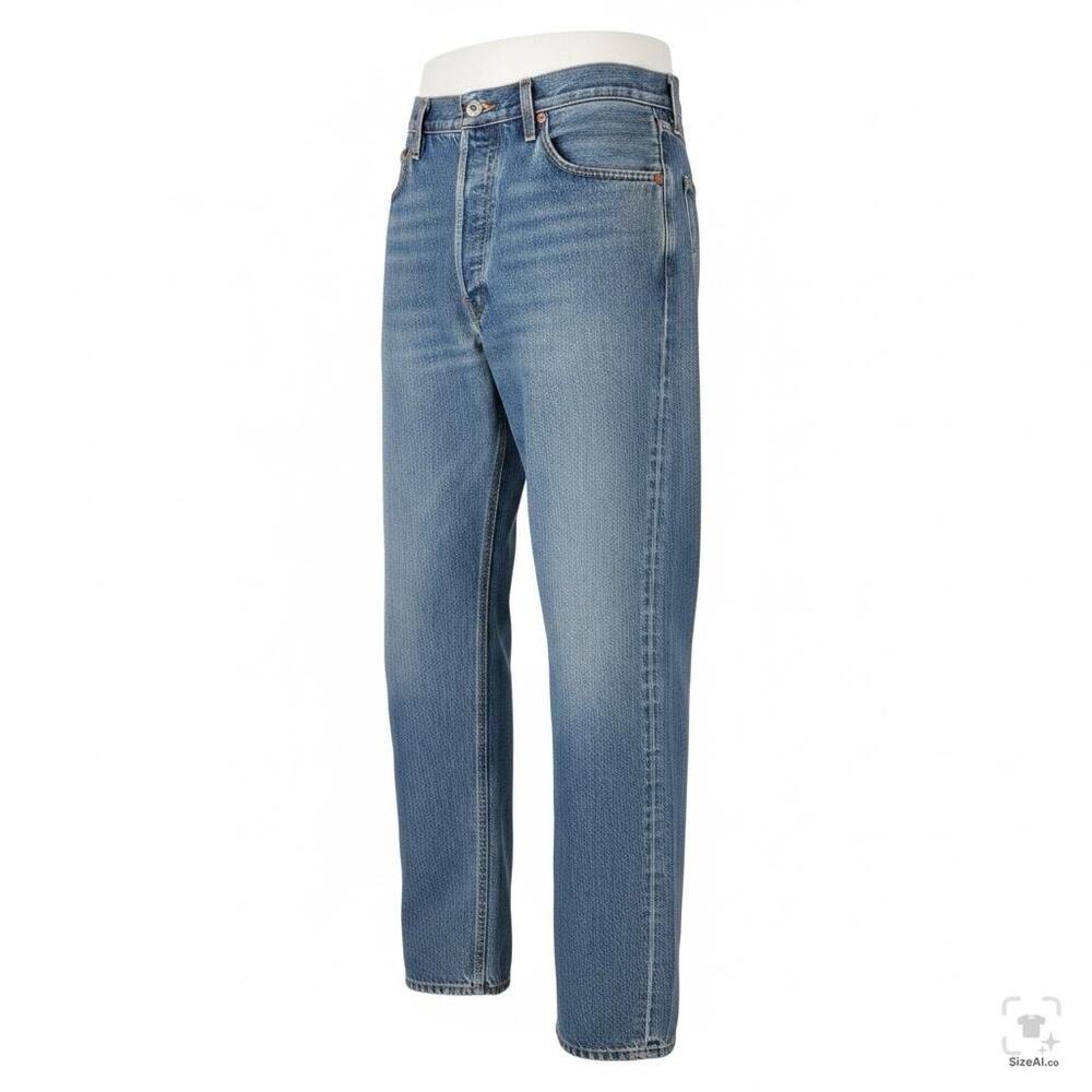 Levis 501 Jeans Mens 36x36 Blue Denim Regular Fit Straight Leg Button Fly